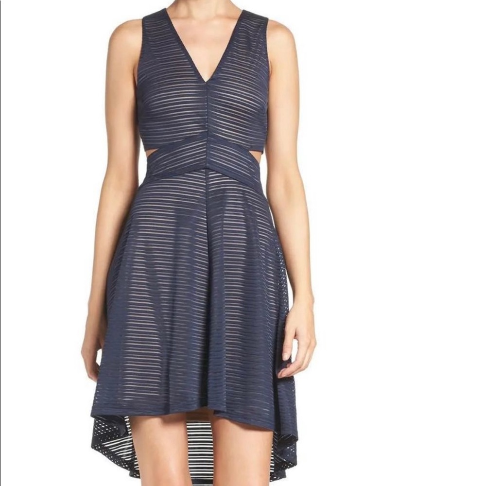 Ali and Jay Navy Cocktail Dress